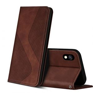 ZONNAVI Coque pour Samsung Galaxy A10 / Galaxy M10, Premium Étui Housse en Cuir de Protection avec [Emplacements Cartes], Clapet Folio Portefeuille pour Samsung Galaxy A10 / Galaxy M10 (Marron) (ZONNAVI, neuf)