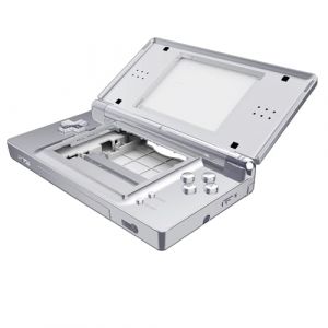 eXtremeRate Coque Remplacement Complète pour Nintendo DS Lite, Coque avec Bouton de Remplacement pour Nintendo DS Lite, Console Non Incluse, Chromé Argenté (Easequote-Store, neuf)