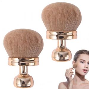 Lot de 2 pinceaux autobronzants pour le visage et le corps, pinceau autobronzant, brosse bronzante pour le visage 7,6 cm, pour fond de teint, correcteur, crème (fierunk, neuf)