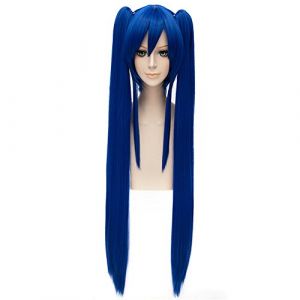 LanTing Cosplay Perücke Fairy Tail Wendy Marvell Blue Clip Lange Perücke Styled Frauen Cosplay Party Fashion Anime Human Costume Full wigs Synthetic Haar Heat Resistant Fiber (LANTING TRADE EXPORT LTD, neuf)