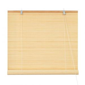 Victoria M. Store en Bambou Opaque à tirage latéral, Protection Solaire et visuelle, pour fenêtres et Portes 150 x 160cm, Nature (Jalousiescout Shop, neuf)