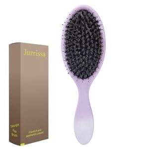 Jurrissa Brosse &agrave; cheveux en poils de sanglier pour homme et femme, brosse &agrave; cheveux d&eacute;m&ecirc;lante pour lisser le massage et ajouter de la brillance, brosse d&eacute;m&ecirc;lante en nylon et poils de sanglier pour (wenzhouchengbinliutishebeiyouxiangongsi, neuf)