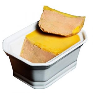 Foie Gras de Canard ENTIER MI-CUIT 265g Terrine Porcelaine Blanche - Terrine de Foie Gras Entier Mi-Cuit - Méthode artisanale - 100% Ferme des Landes Foie Gras Luxe à toaster à poêler (FOIE GRAS LUXE PARIS, neuf)