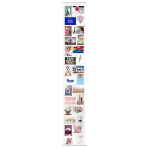 trendfinding Rideau photo transparent 190 x 27 cm 28 pochettes pour photos de 15 x 10 cm (trendfinding, neuf)