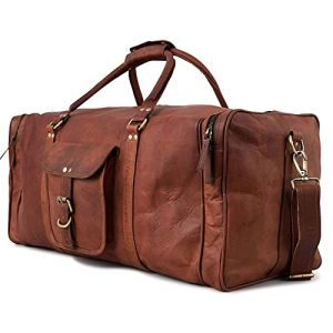 Berliner Bags New York XXL Sac de Voyage en Cuir avec Bandouli&egrave;re Amovible, Weekender Spacieux pour Hommes et Femmes, Id&eacute;al pour Le Sport et Le Week-End &ndash; Marron (Berliner Bags, neuf)