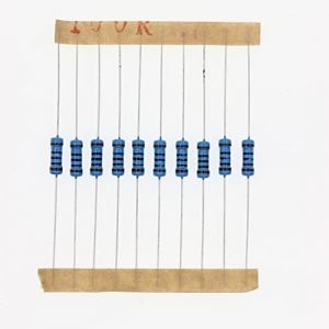 HUABAN 100 Pièces 0.5 Watts 1/2W 100R 100 Ohm 1% Résistance à film métallique (ERIC ELECTRONICS TECHNOLOGY LIMITED, neuf)