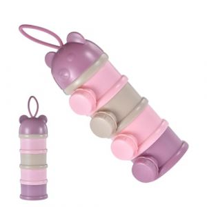 4 Layer Doseur De Lait Bébé - Boîte À Lait En Poudre En Résine De Qualité Alimentaire PP+Sicone,Boite Doseur Lait En Poudre Bebe,Distributeur De Lait En Poudre Bébé,Boite Doseuse De Lait Empable (meryniffer, neuf)