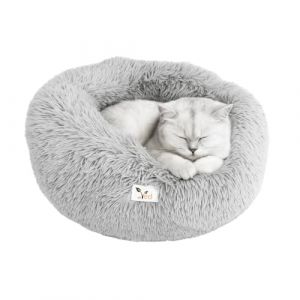 Panier Chien et Chat Rond Moelleux - Coussin Chien Confortable - Couchage pour Animaux Petit et Moyen Taille - Panier et Coussin Int&eacute;rieur Lavable - Nid Douillet pour Chiens et Chats (Vedhealthcare, neuf)