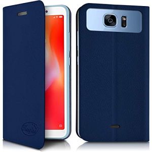 Karylax - Etui de Protection &agrave; Rabat Couleur Bleu (Ref.1-A) pour Smartphone Logicom Le Wave 2 (Seluxion, neuf)