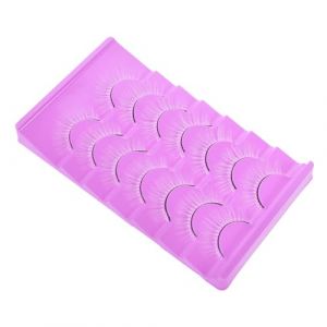 NIYANGLE 7paires Faux Cils Naturels Blancs Pour Cosplay Soir&eacute;es De Cils Artificiels Faciles &agrave; Utiliser Ranger (Telinei, neuf)