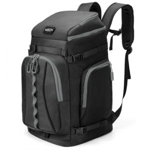 Lunidry Sac à Dos pour Chaussures de Ski, 65L Sac à Chaussures de Snowboard avec Compartiment pour Casque, Sac à Dos de Voyage pour Skis, Snowboard, Casques, Lunettes et Accessoires (DELXINXI, neuf)
