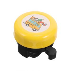 TPZORJX 1 sonnette de vélo pour enfants, mini sonnette de vélo en aluminium, vélo pour enfants, accessoires de vélo de montagne, scooter, joli bus scolaire en dessin animé jaune (Sunlaxy OU, neuf)