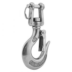 Bnineteenteam Mousqueton à œil Pivotant, Mousqueton à œil Pivotant en Acier Inoxydable 304, Mousqueton à Chaîne de Levage à Chape, Charge de Travail Maximale de 350 Kg (110mm) (Yeesdvo-EU, neuf)