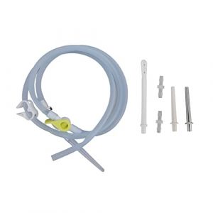 Kit de tube de remplacement de tuyau de lavement Kit m&eacute;dical de tuyau de silicone, nettoyage en profondeur doux brillant inodore de silicone 1.5m pour le seau (Nikou, neuf)