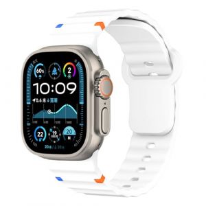 Bracelets Silicone pour Bracelet Apple Watch 44mm 40mm 46mm 42mm 41mm 45mm 49mm 38mm iWatch Band Femmes Hommes,Doux Sport Apfelband pour Bracelets Apple Watch SE/2 Serie 10 9 8 7 6 5 4 3 Ultra 2 (Yunjiantech, neuf)