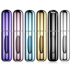 Newaner 6 Pi&egrave;ces 5ML Bouteille Vaporisateur de Parfum, Vaporisateurs de parfum vide rechargeable, Mini Portable vaporisateur Bouteille, Pulv&eacute;risateur de parfum avec fen&ecirc;tre, Pour Homme Femme Voyager (SANTAMBROGIO GIORGIO, neuf)