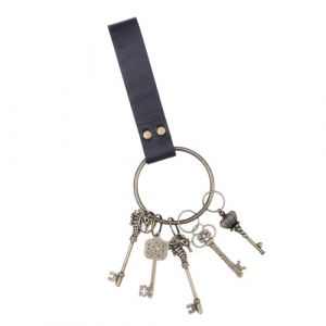 DINSOAVR Boucle de ceinture avec finition - Porte-clés médiéval - Cosplay - Noir - Accessoire de photographie (guangzhoujucikejiyouxiangongsi, neuf)