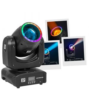 BoomToneDJ Maxi Beam 100 &ndash; Lyre Beam LED 100W CREE avec faisceau 2&deg;, prisme 6+12 facettes, gobos fixes, couleurs, strobe, DMX 12/14 canaux, PAN/TILT rapide &ndash; &Eacute;clairage sc&egrave;ne et DJ (SonoVente, neuf)