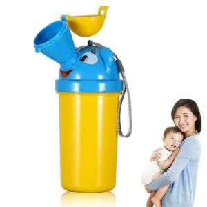 CUEMOON Urinoir pour enfants, pot d'urgence pour le camping, les voyages en voiture, l'ext&eacute;rieur, le parc et l'entra&icirc;nement des tout-petits - Motif &eacute;l&eacute;phant mignon (CUEMOON, neuf)