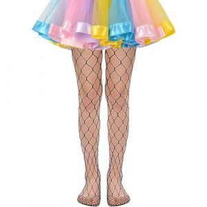 Collant Resille Noir Enfant Fille Collant Noir Collant R&eacute;sille Bas Resille Collants Enfant Fille 7-12 Ans Repr&eacute;sentation sur Sc&egrave;ne, F&ecirc;te &agrave; Th&egrave;me, Cosplay (hengyunup, neuf)