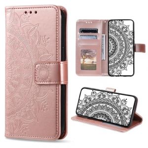 CASEONJAN Coque pour iPhone 16e, Premium Étui Housse en Cuir PU de Protection avec [Porte Cartes], Clapet Folio Portefeuille pour iPhone 16e (Or Rose) (CASEONJAN, neuf)