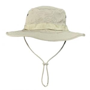 TUONYIS Chapeau De Soleil, Chapeau de Protection Solaire, Style d&rsquo;arm&eacute;e de Combat Jungle, Large Bord Safari Casquette Hat, Pliable Boonie Chapeau de P&ecirc;che pour Randonn&eacute;e Camping Voyage (Beige) (ZECAI TONG, neuf)