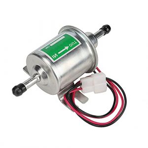 Pompe &agrave; carburant &eacute;lectrique, Pompe Gasoil 24V, Pompe &agrave; carburant &eacute;lectrique universelle pour bateau et voiture, 24V Filtre en ligne Essence Remplacement (Argent) (Youluu-cd, neuf)