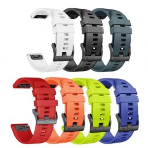 NotoCity Bracelet pour Garmin Fenix 5/6/7/7 pro/6 pro/5 plus, Bracelet Quickfit 22mm Compatible avec Garmin Forerunner 935/945/955/965, Epix Gen 2, Instinct/2, Approach S60, Quatix 5/6/7/7 pro(7 PCS) (NotocityEU, neuf)