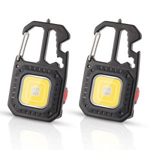 ZWOOS 2 Pcs Mini Lampe de Poche LED, Lampe de Travail Portable 800 Lumens, 7 Modes, Rechargeable et étanche, éclairage d'urgence étanche pour Utilisation sur le Terrain (Bei_uns_online_store, neuf)
