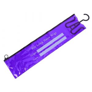 Mikinona 3 Pi&egrave;ces Sac de Rangement Perruques avec Cintres Housses &Eacute;tanches et Anti-poussi&egrave;re pour Extensions Cheveux Support Suspendu Gain de Place pour Domicile et Voyage (Dawn Cedar, neuf)