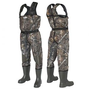 Waders n&eacute;opr&egrave;ne 5mm pantalons de p&ecirc;che pour hommes avec des bottes Eva taille 41-47 pantalons de wading &eacute;tanche p&ecirc;cheur &eacute;tang hommes de p&ecirc;che bottes de wading, (42) (Speinnovations, neuf)