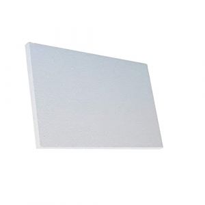 Panneau en Fibre De C&eacute;ramique - R&eacute;sistant Au Feu - Ignifuge, R&eacute;sistant Aux Hautes Temp&eacute;ratures, Panneau Isolant pour Po&ecirc;le &Agrave; Bois Chemin&eacute;e Four Forge Four &Agrave; Pizza,600 * 400 * 50mm (oosonsn, neuf)