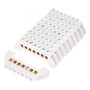 Bornier de Terre, 10pcs Bornier Electrique, 7 trous connecteurs de bornier en laiton, fil vis bornier conception de pont distribution électrique, pour boîte de distribution cabine haute tension (Tyenaza, neuf)