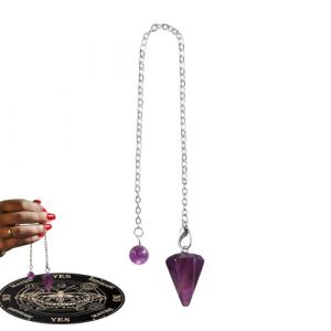 qixeuoa Spirit Board Ouija - Planche d&eacute;corative en bois avec lettres et aiguilles pour messages - Aide &agrave; la d&eacute;cision - Jeu de plateau de divination pour d&eacute;butants, famille et amis (tongerqian, neuf)