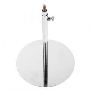 ROMISBABA Socle en Acier Inoxydable pour Mannequin de Couture, Support M&eacute;tallique R&eacute;glable en Hauteur de 20,5 &agrave; 34 CM, Base Amovible Diam&egrave;tre 17 CM, Compatible Mannequins sur Pied pour (jannhr, neuf)