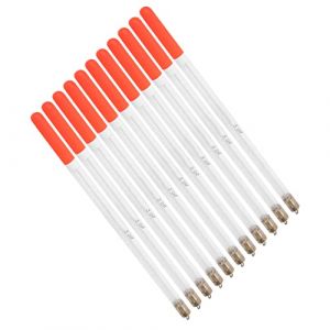 Kit de Bobber de Pêche, Flotteur de Pêche Bobber, 10 Pièces en Plastique Flotteurs de Pêche Bobber Stick Tube Multi-usages Kit D'accessoires pour Appâts d'alimentation de (2.0 (Wannhui, neuf)