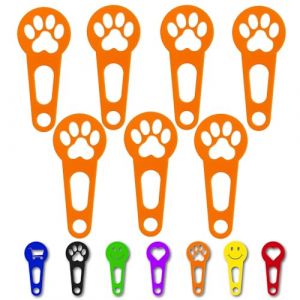 OnAir® jetons de chariot de courses, dispositif de déverrouillage de chariot de courses pour un retrait immédiat ; Porte-clés en forme de jeton de caddie (Patte, Orange, 7 pièces) (Pixkom GmbH, neuf)