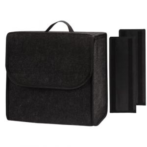 Einesin Sac de Coffre Voiture en Feutre | Version améliorée | Organisateur de Coffre en Feutre Aiguilleté, | Accessoire Utile Gadget, avec Panneaux latéraux stabilisateurs (Einesin, neuf)
