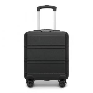 Kono Valise de cabine l&eacute;g&egrave;re &agrave; coque rigide avec serrure TSA et 4 roues pivotantes robustes, Noir , 45x36x20cm (Halterner Technologie GmbH, neuf)