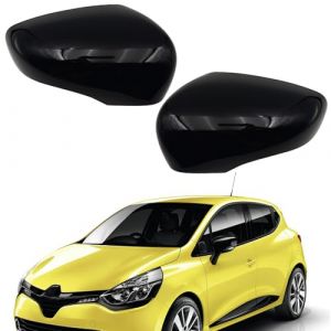 Ruolin Couvercle de Rétroviseur, Coque de Retroviseur Exterieur de Voiture Capuchon de Rétroviseur Compatible avec Renault Clio 4 Captur Zoe (Fenglan EU, neuf)