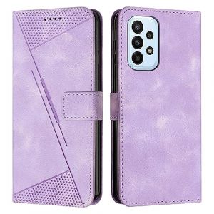 FERLAN Coque Compatible pour Samsung Galaxy A72 4G/A72 5G Housse Etui Portefeuille,Cuir Multifonction,Fermeture Magnétique à Clapet Anti-Choc (Violet) (BiBoDan, neuf)