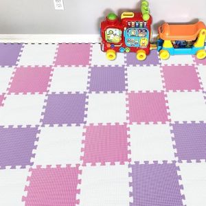 YIMINYUER® 25 Morceaux (30cmx30cmx1cm Chaque Morceau), Tapis De Puzzles Mousse Enfant, Jeu Bebe Dalle Mousse, Tapis De Sol R01R03R11G301025 (YIMINYUER TOYS, neuf)