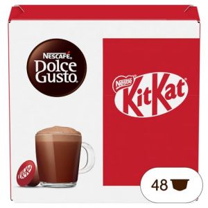 NESCAFÉ DOLCE GUSTO KitKat Goût Cacao et Wafer, 48 capsules compatibles Nescafé Dolce Gusto (CAVEBA 2.0 SRL, neuf)