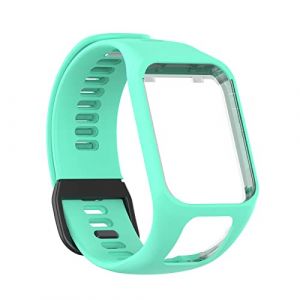 Bracelet de montre pour TomTom Golfer 2/Runner 2/Runner 3, bracelet de rechange pour montre intelligente TomTom Spark/Adventurer pour homme et femme, Silicone, Pas de gemme (ZZHM, neuf)