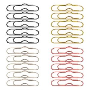 UMCHU 20 Pi&egrave;ces Porte-stylo &agrave; trombones,M&eacute;tal Pen Clips,clip en m&eacute;tal pour bloc-notes,pour Salle de Classe, Etudiants, Bureau(4 couleurs) (XINGSUI, neuf)