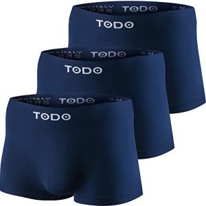 TODO Boxer de Sport Homme Respirant (Lot de 3) &eacute;lastique sous-v&ecirc;tements, Ajustement Parfait, sans Plis, sans frottement (socks_paradise, neuf)