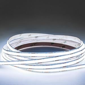 BUNACET Ruban LED COB 12M 24V, COB LED Bande 6500K Blanc Froid avec Télécommande RF & Alimentation, 480 LEDs/M, Super Lumineuse, CRI90+, Bande Lumineuse COB Dimmable pour Maison Cuisine DIY Décorer (bunacet, neuf)