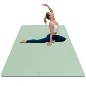 ZORVYX Tapis Yoga Epais 200&times;100cm TPE 10mm Epais Tapis de Sport Antid&eacute;rapant et Confortable, Large Tapis de Gym Fitness Pilates Exercice pour Maison et Exterieur (Symnara, neuf)