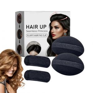 Clip à cheveux, inserts de bosse de base de cheveux, Clip de coiffage 4x pour le volume, 4 pack accessoires de tressage invisible pavé pour les mariages fêtes coiffure dame (zhuangahan, neuf)