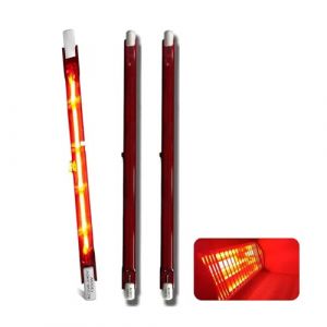 Ampoule Infrarouge 1300W Dimmable, Ampoule Chauffante Infrarouge R7s 1300W 254mm, 240V Lampe Halog&egrave;ne Chauffage Quartz 1300LM, Tubes Rubis de Patio pour Chauffage Heatmaster U3, 10mm &Oslash;, Paquet de 3 (JHKEJI, neuf)